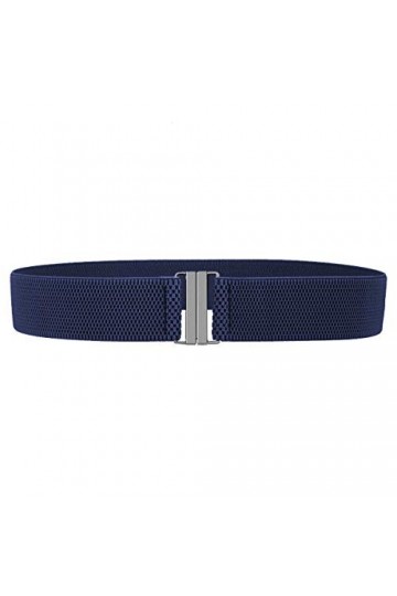 Kyeygwo - Ceinture élastique pour femme - Avec boucle plate - 4&nbsp;cm de large - Ceinture élastique - Pour robe, jeans, pantalon