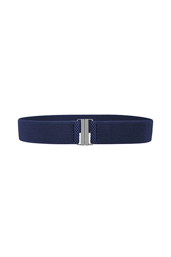 Kyeygwo - Ceinture élastique pour femme - Avec boucle plate - 4&nbsp;cm de large - Ceinture élastique - Pour robe, jeans, pantalon