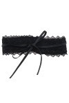 eMagTech Ceinture en dentelle pour femme - Ceinture en cuir pour femme - Tour de taille de 60 à 95 cm - Vêtements dété - Jup