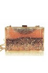 JeVenis or rose sac a main transparent femme pochettes et clutches femme clutch co sac chaine femme sac soiree femme