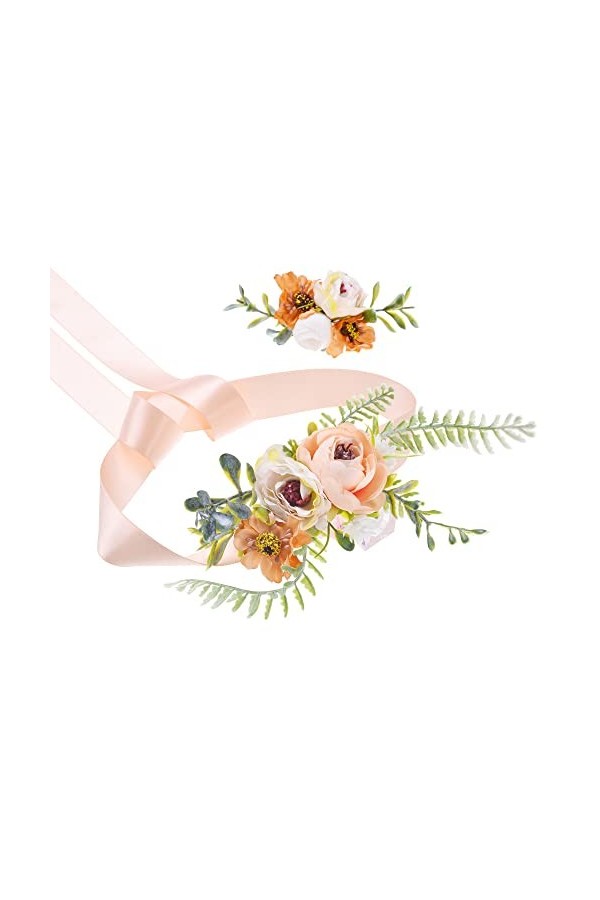 180 cm de mariage Fleurs de mariée Ensemble ceinture de mariage pour femme Ceinture de mariée Sash Ceinture de mariée Mariage