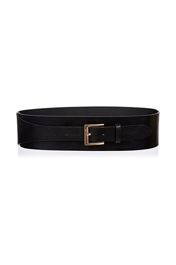 PIECES PCMARSHA Waist Belt Noos Ceinture, Noir/Détail : Doré, 75 Femme
