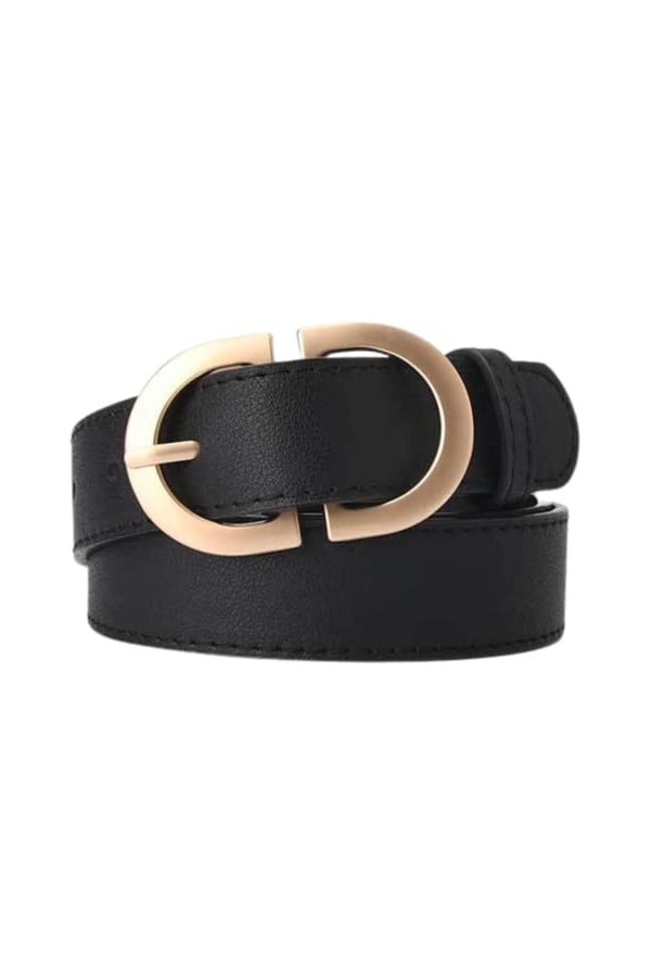 CHENGZI Ceinture pour femme rétro vintage avec boucle en métal pour robes, jeans, kaki, taille unique