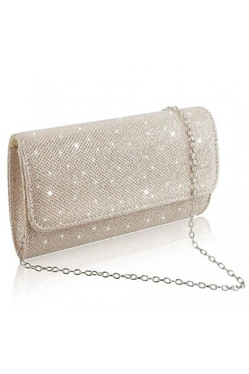 TIESOME Femme Embrayage, sac à chaîne, sac de soirée scintillant, élégant sac à bandoulière sac à chaîne sac à bandoulière po