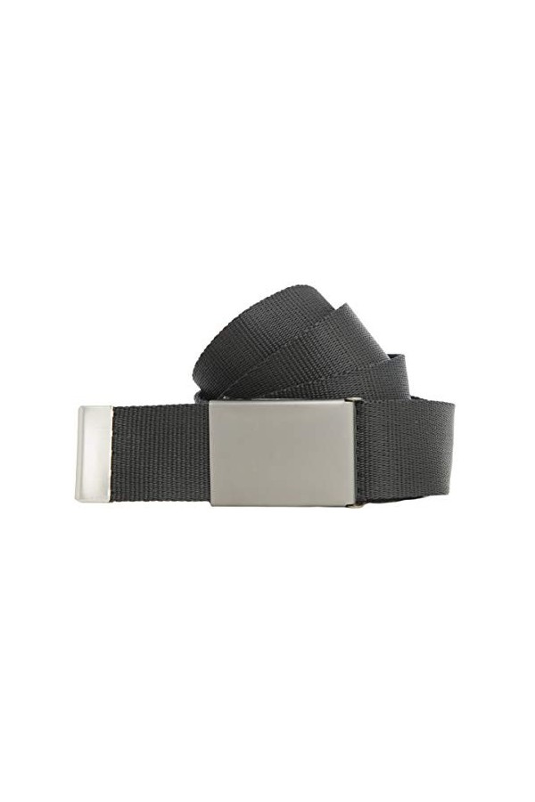 shenky - Ceinture en tissu à raccourcir soi-même - plusieurs coloris disponibles - L 160 x l 4 cm - boucle résistante - noir 