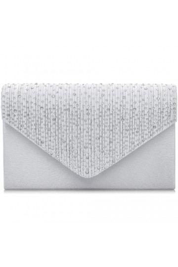 Milisente Pochette Femme Brillant Clutches Pochette Soire,clutches argent for women pochette argent 