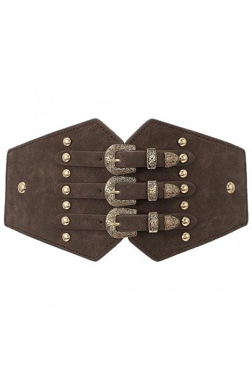 XZQTIVE Costume élastique pour femme - Ceinture médiévale - Ceinture Western Tied Waspie - Ceinture large RCA pour chemise, r