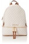 Michael Kors Rhea Zip, Backpack Femme, Blanc Vanilla , 12.7x31.8x24.1 Centimeters W x H x L 
