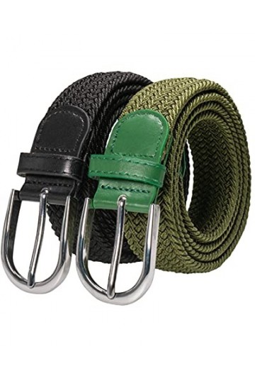 RBOCOTT Ceinture en Tissu Élastique,Ceintures Élastiques Tressées,Ceinture Tressées Extensible pour Hommes et Femmes,Ceinture