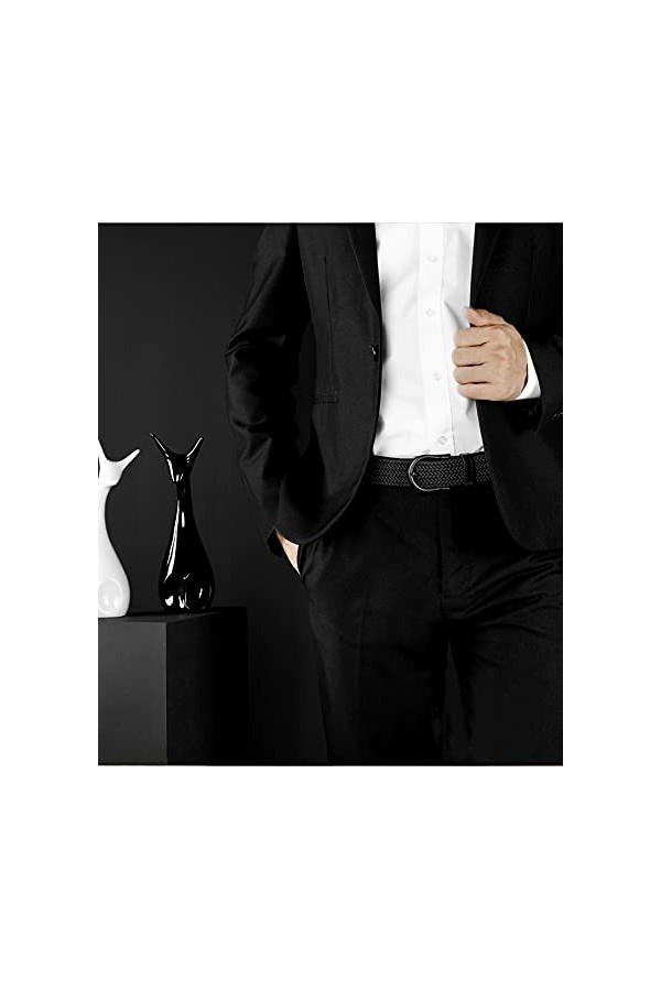 RBOCOTT Ceinture en Tissu Élastique,Ceintures Élastiques Tressées,Ceinture Tressées Extensible pour Hommes et Femmes,Ceinture