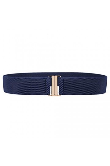 Kyeygwo - Ceinture élastique pour femme - Avec boucle plate - 4&nbsp;cm de large - Ceinture élastique - Pour robe, jeans, pantalon