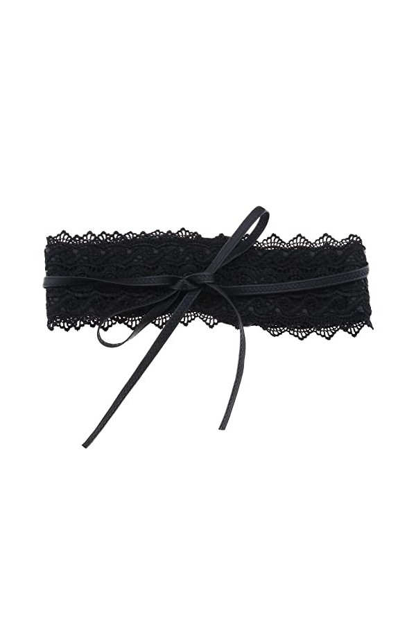 Ceinture en dentelle pour femme - En cuir - Pour tour de taille de 60 à 95 cm - Vêtements dété - Combinaison - Vêtement dhi