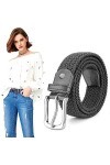 CALIYO Ceinture Femme Ceinture Homme Ceinture Tressée Femme Ceinture Élastique Réglable Ceinture Femme Ceinture Extensible Fe