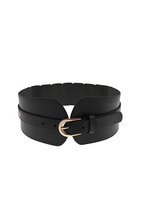 YINETTECH Large Ceinture Femmes Élastique Ceinture de Taille Décorative Dame Ceinture Extensible pour 70-80cm Taille Chemise 