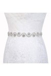 Amorar Femmes Ceinture de Mariage Ceinture de mariée Ceinture en Strass Ceinture de mariée en Cristal de Demoiselle dhonneur