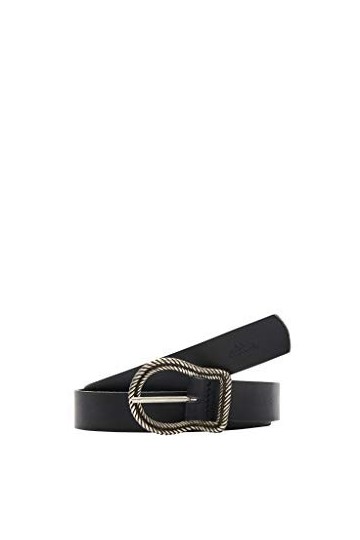 s.Oliver Ceinture en cuir pour femme avec boucle Noir 85