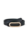 SYMOL Ceinture Femme Cuir Noir Blanc Véritable Ceintures Ceinturon Femme 24mm Jeans Casual Classique Rétro Noir 2, Taille:85