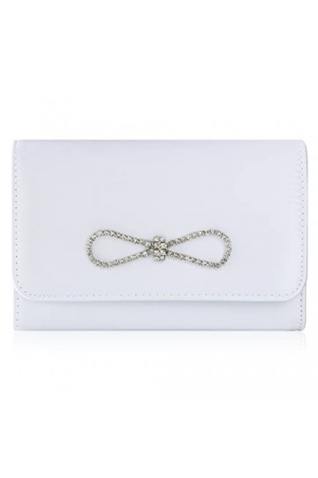 Milisente Sacs à main pour femme avec chaîne dépaule pour fête de mariage blanc , blanc