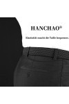 HANCHAO Ceinture Tressée Élastique Femmes Hommes Ceinture Extensible Unisexe Belt Bleu-4-105cm