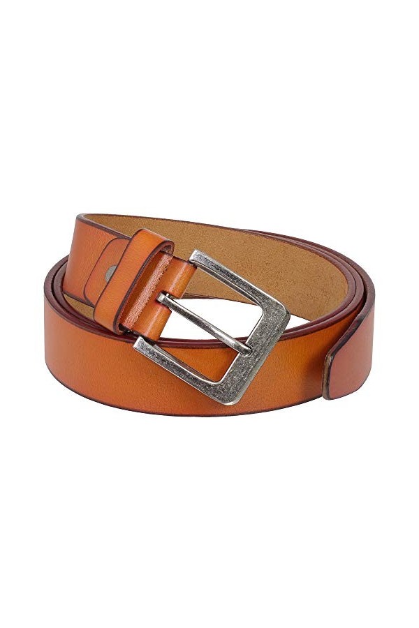 Ledershop24 Coffret cadeau – Ceinture en cuir véritable – Ceinture classique en cuir – Largeur 40 mm – Couleurs : noir, marro