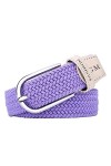 PACDE Western Candy Colors Ceinture élastique sans trous pour femme - - Small