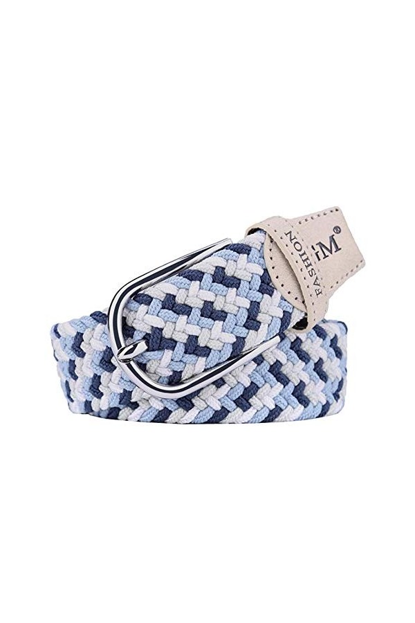 PACDE Western Candy Colors Ceinture élastique sans trous pour femme - - Small