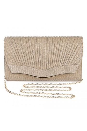 UBORSE Sac de Soirée Pochette Mariage Sac à Main Femme en Bandoulière Chaîne Démontable Superbe Cadeau pour Fête