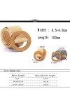 Eterspr 4 Pièces Ceinture en Paille Tissée Femme, Ceinture élastique Tissée en Paille, Ceinture en Paille Tressée pour Femme,