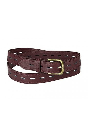 Allegra K Ceinture en similicuir pour femme, boucle à ardillon en métal, ceintures de taille plus pour la robe de jeans Rouge
