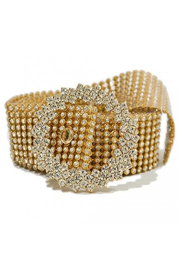 Ceinture de Strass, O-Ring Ceinture, Ceinture Scintillante à Strass, Diamant Chaîne Ceinture De Mode, Ceinture de Taille pour