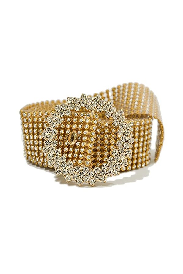 Ceinture de Strass, O-Ring Ceinture, Ceinture Scintillante à Strass, Diamant Chaîne Ceinture De Mode, Ceinture de Taille pour