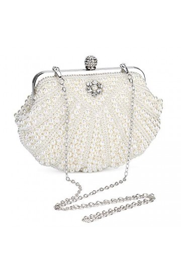 UBORSE Pochette Sac de Soirée Femme Strass élégante Petit Sac à Bandoulière de Ceremonie Mariage Cocktail élégant avec chaîne