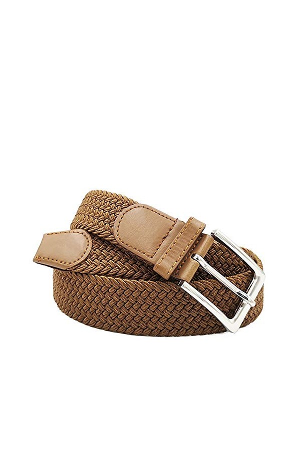 Gloop Ceinture élastique tressée unisexe - Largeur : environ 3,5 cm - Taille : 105 cm - 110 cm - 115 cm - 120 cm - 130 cm - 1