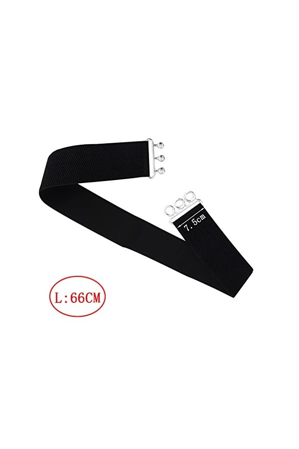 Belvanr Ceinture Large Femme 4 Pièces Ceintures Extensible pour Femme Ceinture Vintage Élastiquée pour Femmes Ceinture Elasti