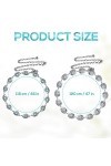 LUTER 2pcs Ceintures Concho pour Femme, Ceinture Chaîne Réglable avec Turquoise Ceinture Western Femme Chaîne de Taille pour 