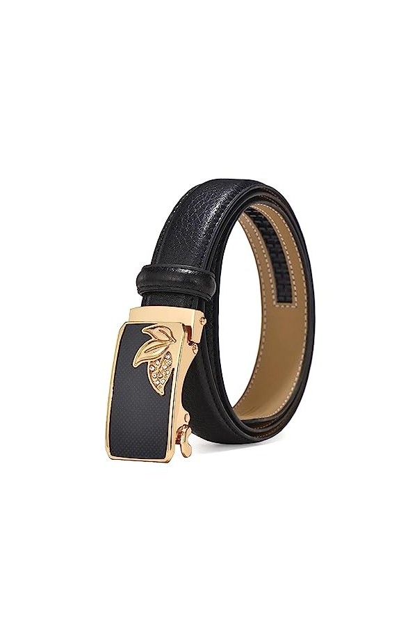 NIUXICH Ceintures pour femmes Robe Jeans Ceinture à boucle automatique Largeur 2,8cm Ceinture en jean décontractée pour acces