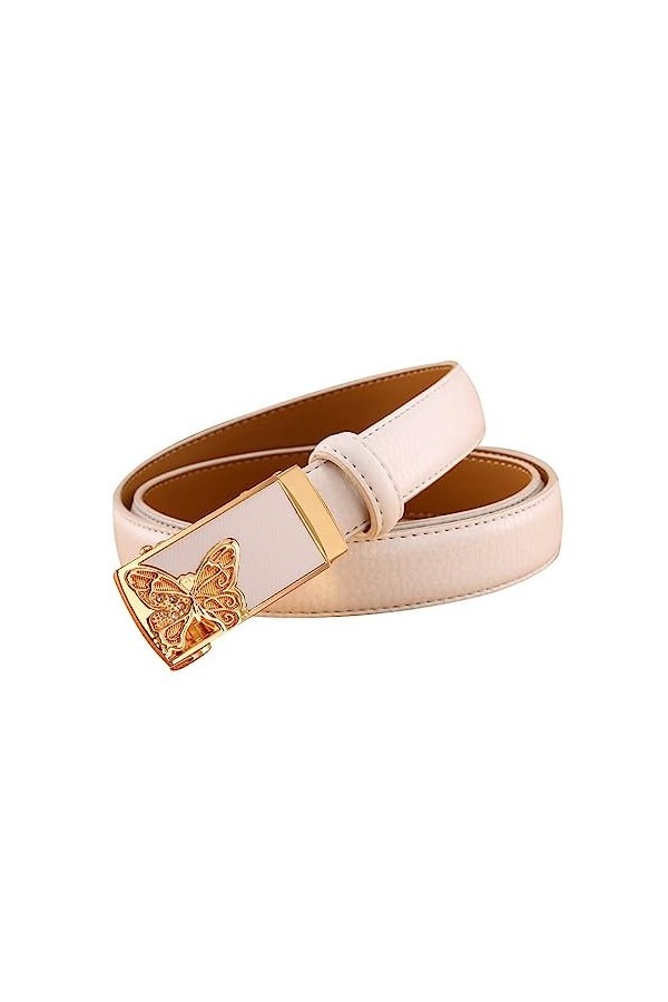 NIUXICH Ceintures pour femmes Robe Jeans Ceinture à boucle automatique Largeur 2,8cm Ceinture en jean décontractée pour acces