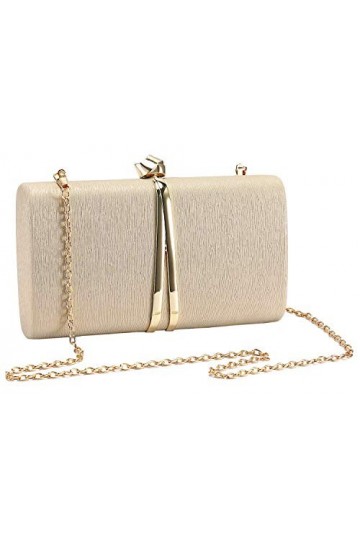 UBORSE Pochette de Soiree pour Femmes Elegante Enveloppe Sac a Main Cocktail dor Mariage Sac a Main de Fete Nuptiale
