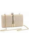 UBORSE Pochette de Soiree pour Femmes Elegante Enveloppe Sac a Main Cocktail dor Mariage Sac a Main de Fete Nuptiale