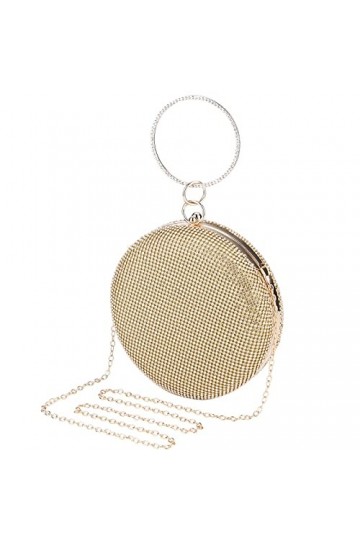 UBORSE Sac de Soirée Pochette Mariage en Paillettes Brillant Sac à Main Femme en Bandoulière Chaîne Démontable Superbe Cadeau