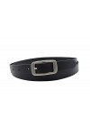 NK Belt GmbH Ceinture en cuir de vachette pour femme - Noir - Fabriquée en Allemagne - 2 cm, Noir , S