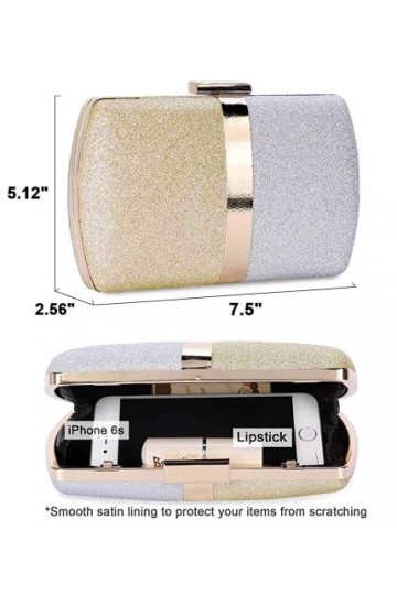 UBORSE Sac de Soirée Pochette Mariage Sac à Main Femme en Bandoulière Chaîne Démontable Superbe Cadeau pour Fête