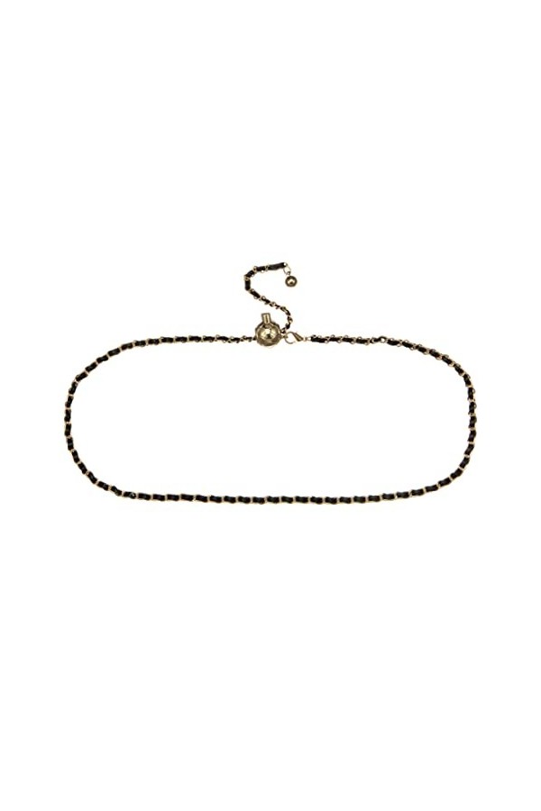 YooAi Ceinture en chaîne dorée pour femme - Réglable - Grande taille - En métal - Pour robes et jeans, doré, Fit Waist 27"-42