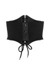 BlackButterfly Elastique Halloween Cosplay Costume Taille Attache Serre-taille Corset Ceinture Noir, XXL 