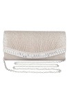 UBORSE Sac de Soirée Pochette Mariage Sac à Main Femme en Bandoulière Chaîne Démontable Superbe Cadeau pour Fête