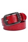 McFanBe Ceinture en Cuir Pour Femmes Pour Dames Pantalons Pour Filles Jeans Taille Sous 48 Pouces L 35"-39" , A largeur 1,3"