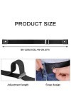 MSUMYUW Ceinture sans Boucle Invisible Unisexe Ceinture Sans Boucle Femme Ajustable Invisible Ceinture Réglable Dégagement Ce
