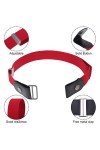 6 Pièces Ceintures Femme Homme Ceinture élastique boucle invisible pour jeans pantalon robe Réglable dégagement rapide Sans r