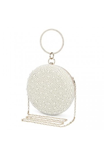 UBORSE Sac de Soirée Pochette Mariage en Paillettes Brillant Sac à Main Femme en Bandoulière Chaîne Démontable Superbe Cadeau