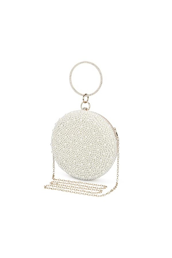 UBORSE Sac de Soirée Pochette Mariage en Paillettes Brillant Sac à Main Femme en Bandoulière Chaîne Démontable Superbe Cadeau